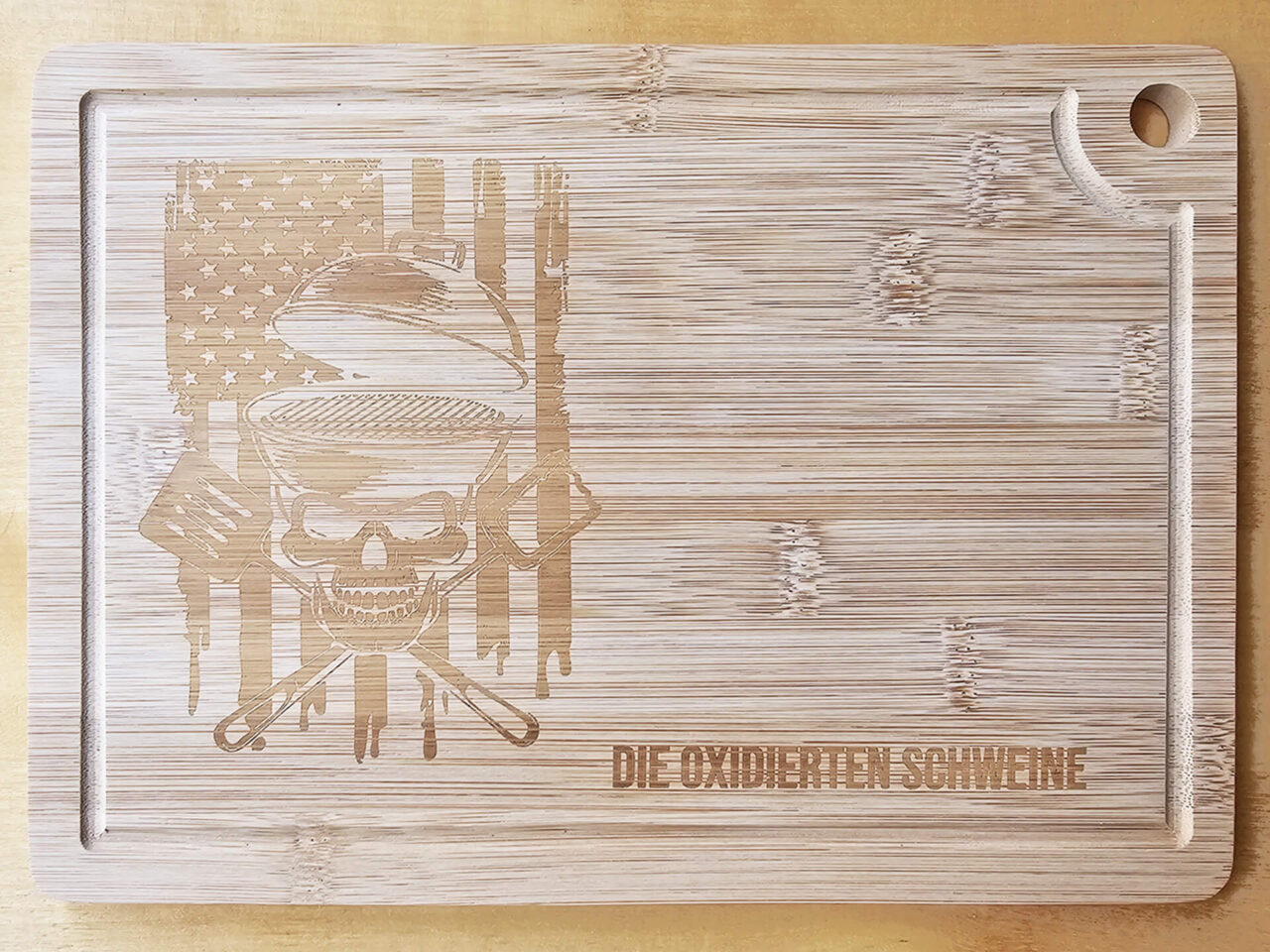 AliExpress Muster benutzerdefiniertes BBQ-Schneidebrett