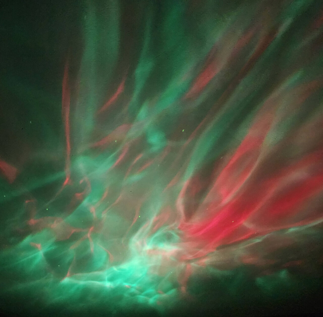 Astronaut Sternenhimmel Projektor Grün Rot