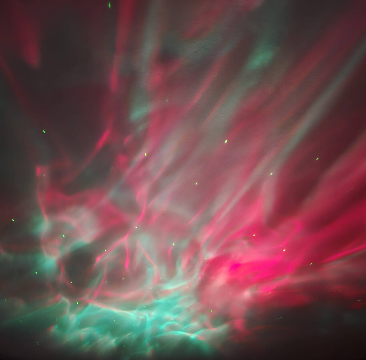 Astronaut Sternenhimmel Projektor Rot Cyan