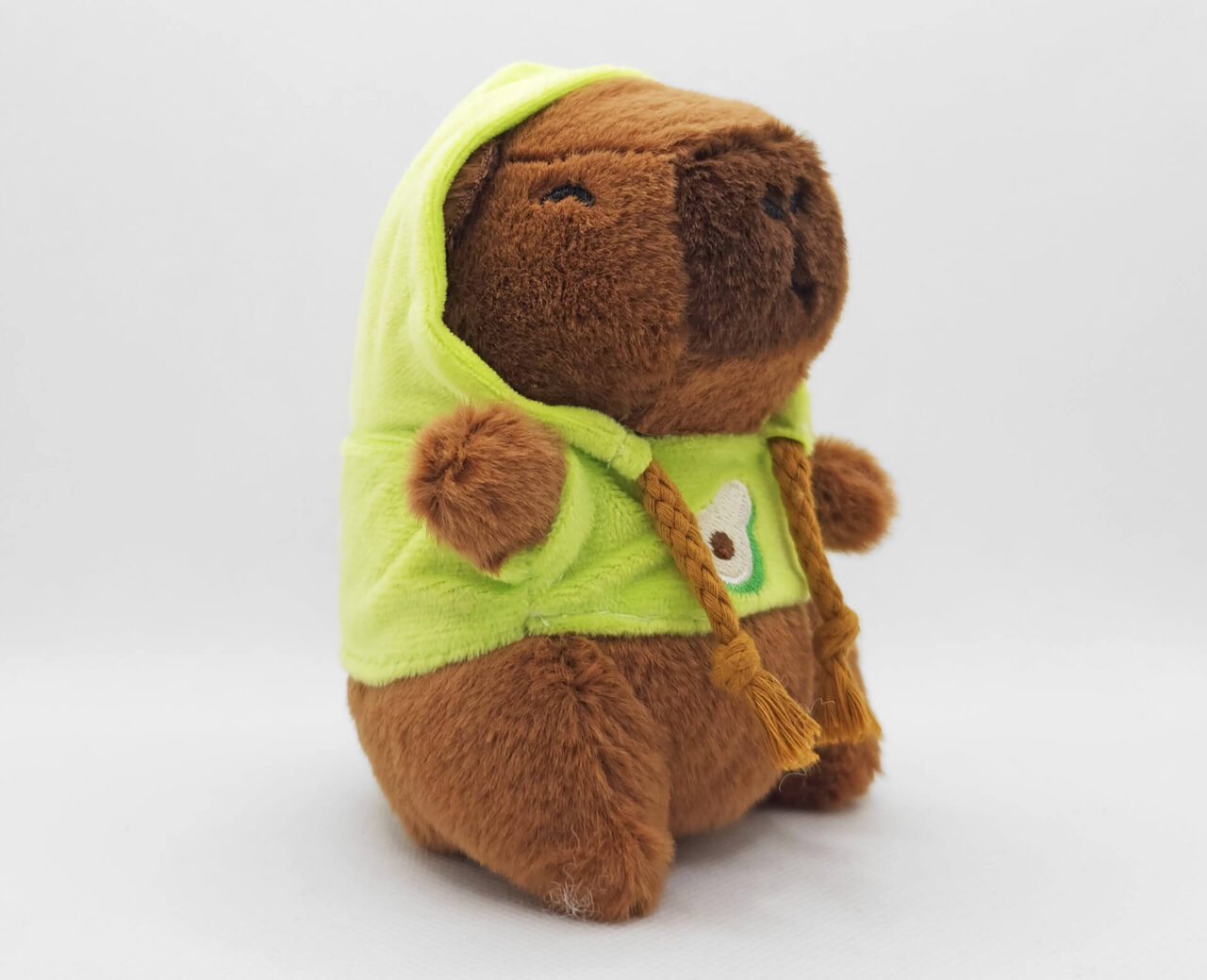 Capybara Plüschie mit Hoodie rechts