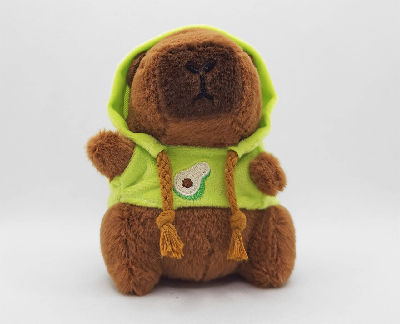 Capybara Plüschie mit Hoodie vorne