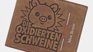 Geldbeutel mit Gravur