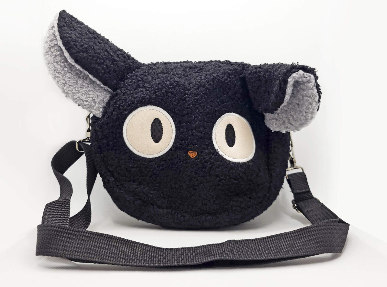 Japanische Umhängetasche mit Katzendesign vorne