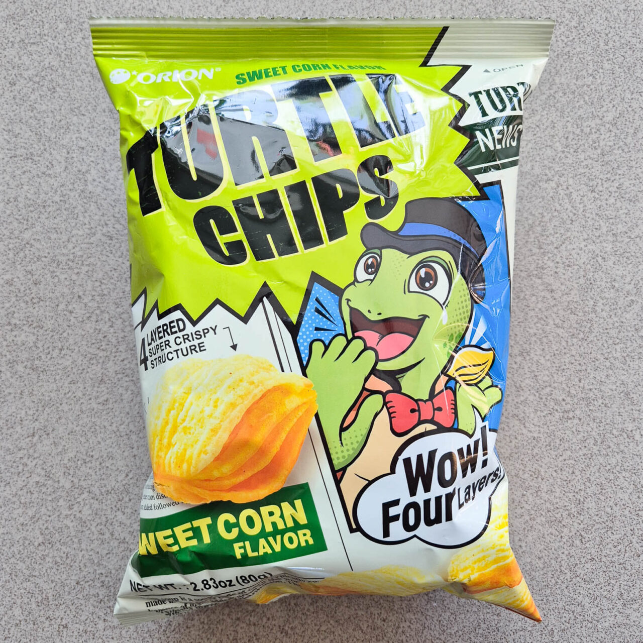 Maomao Mystery Box Snacks und Drinks Orion Turtle Chips Sweet Corn Flavor