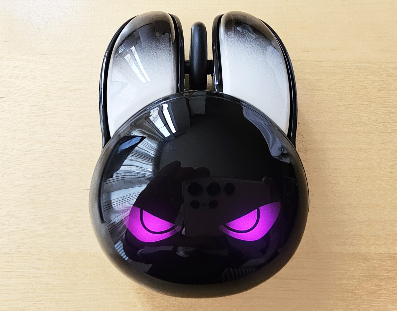 MOFii M6C Evil Rabbit Dual-Mode-Maus lila Augen