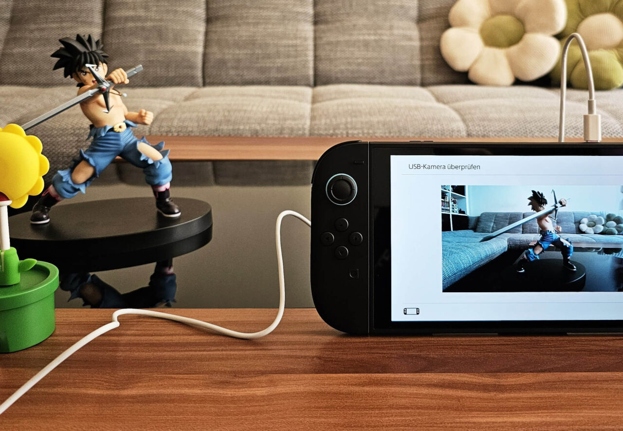 Nintendo Switch 2 USB-C-Flower-Kamera Kabelverbindung