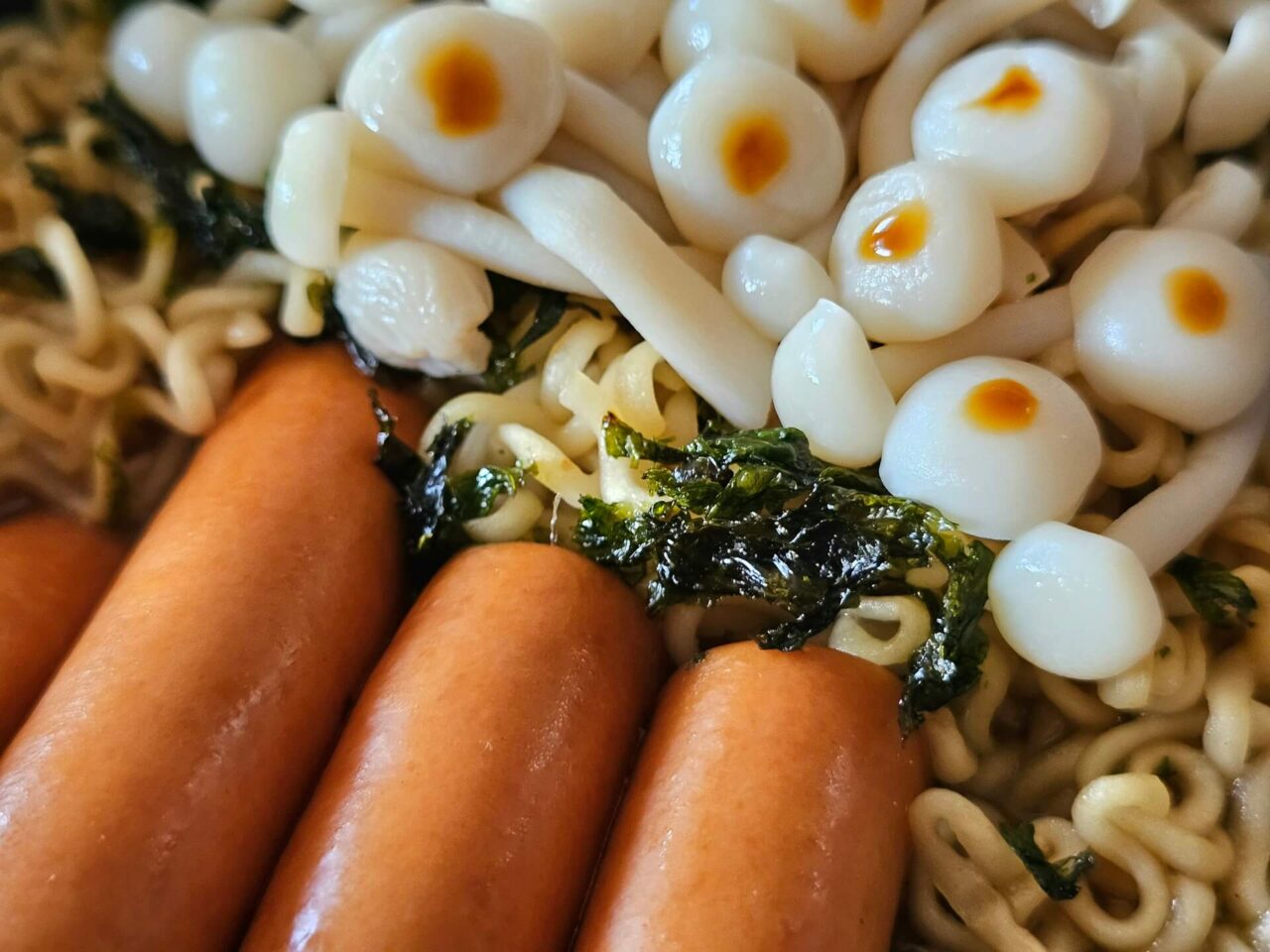 Nongshim Shin Ramyun Burger Hero gepimpt Nahaufnahme