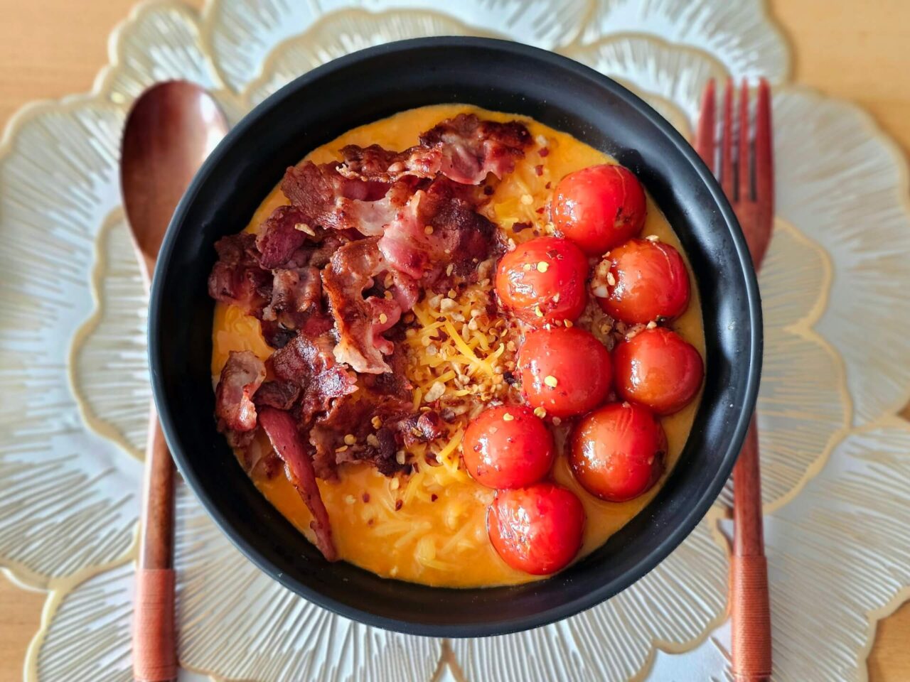 Ottogi Spicy Cheese Ramen gepimpt oben