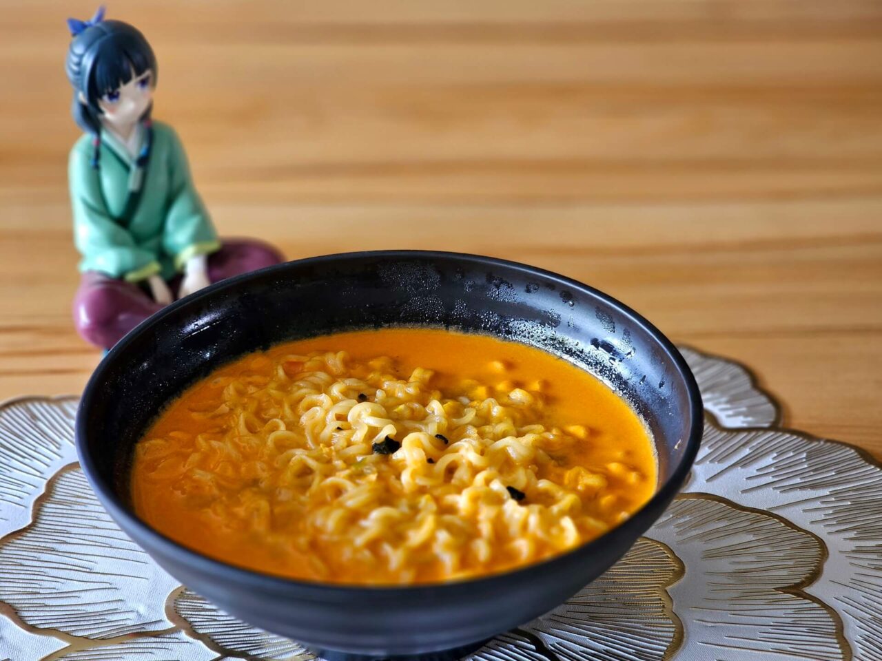 Ottogi Spicy Cheese Ramen original zubereitet