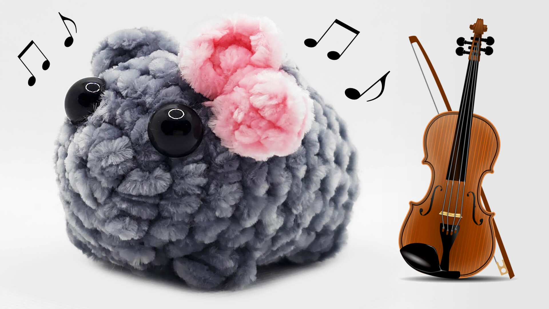 Sad Hamster Violin Song Keychain