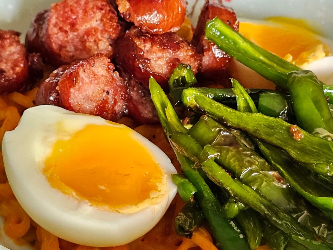 Samyang Buldak Rosé gepimpt Nahaufnahme