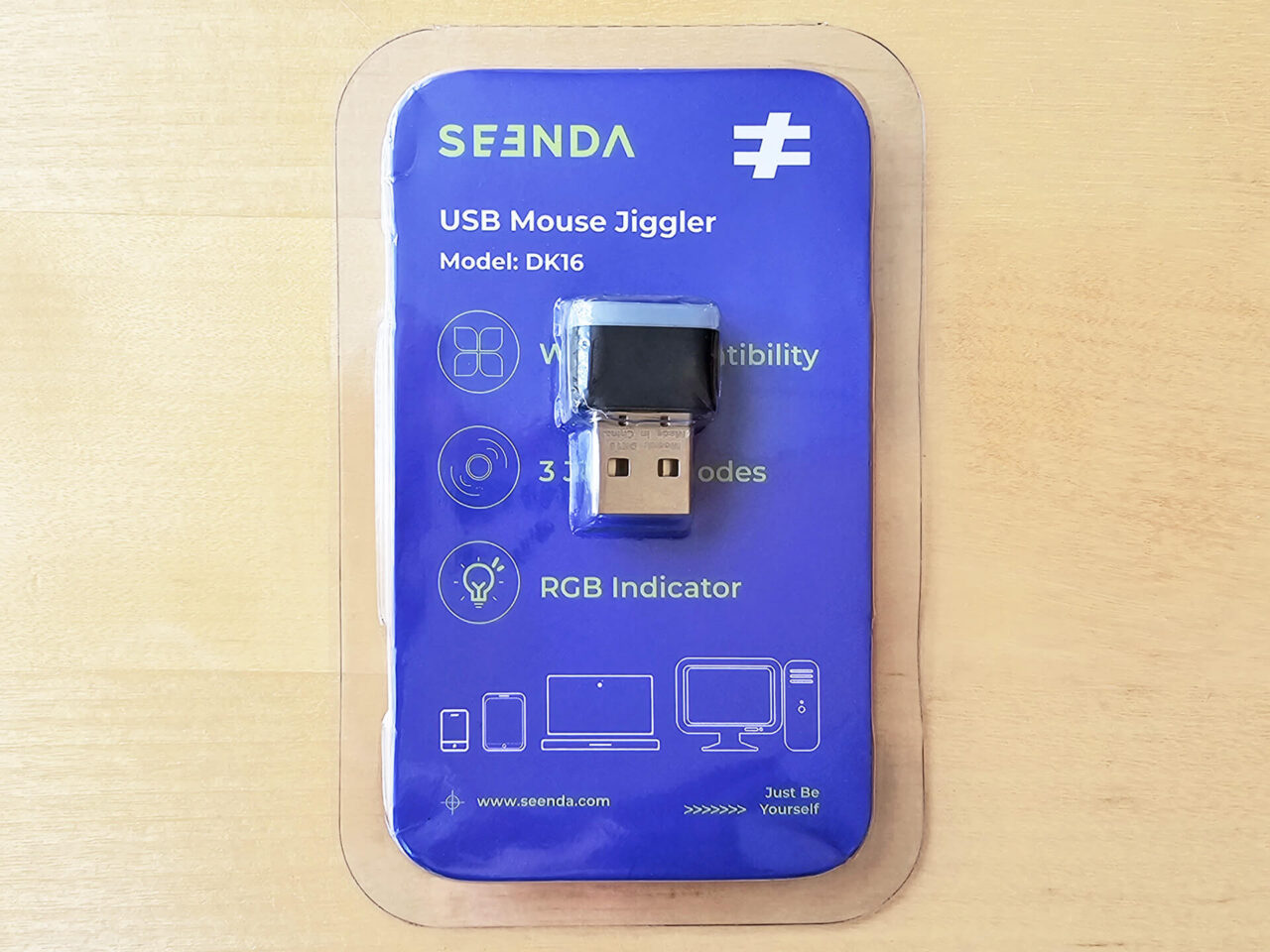 Seenda USB Mouse Jiggler DK16 Verpackung