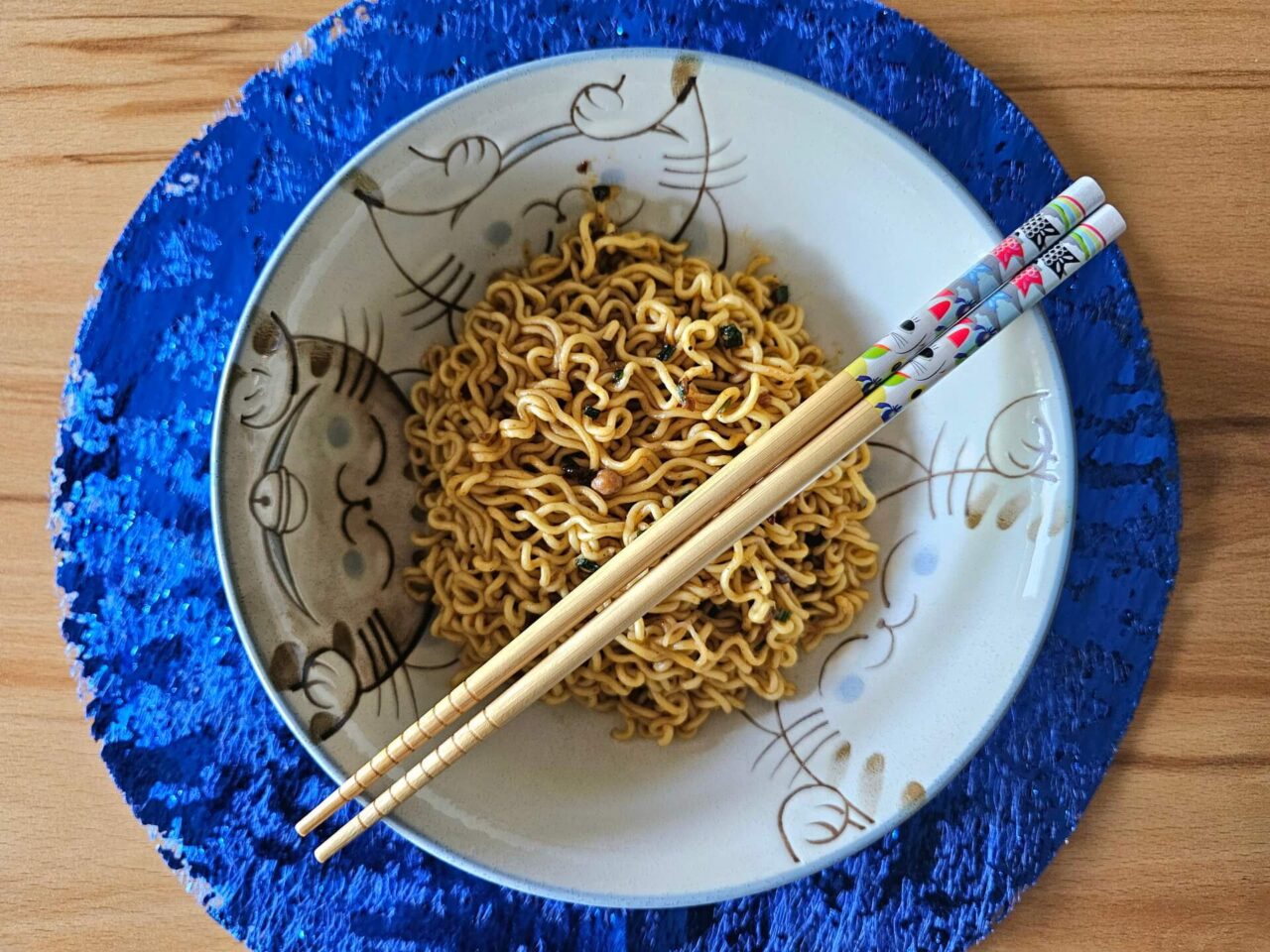 Tummie Time Korean BBQ Noodles oben