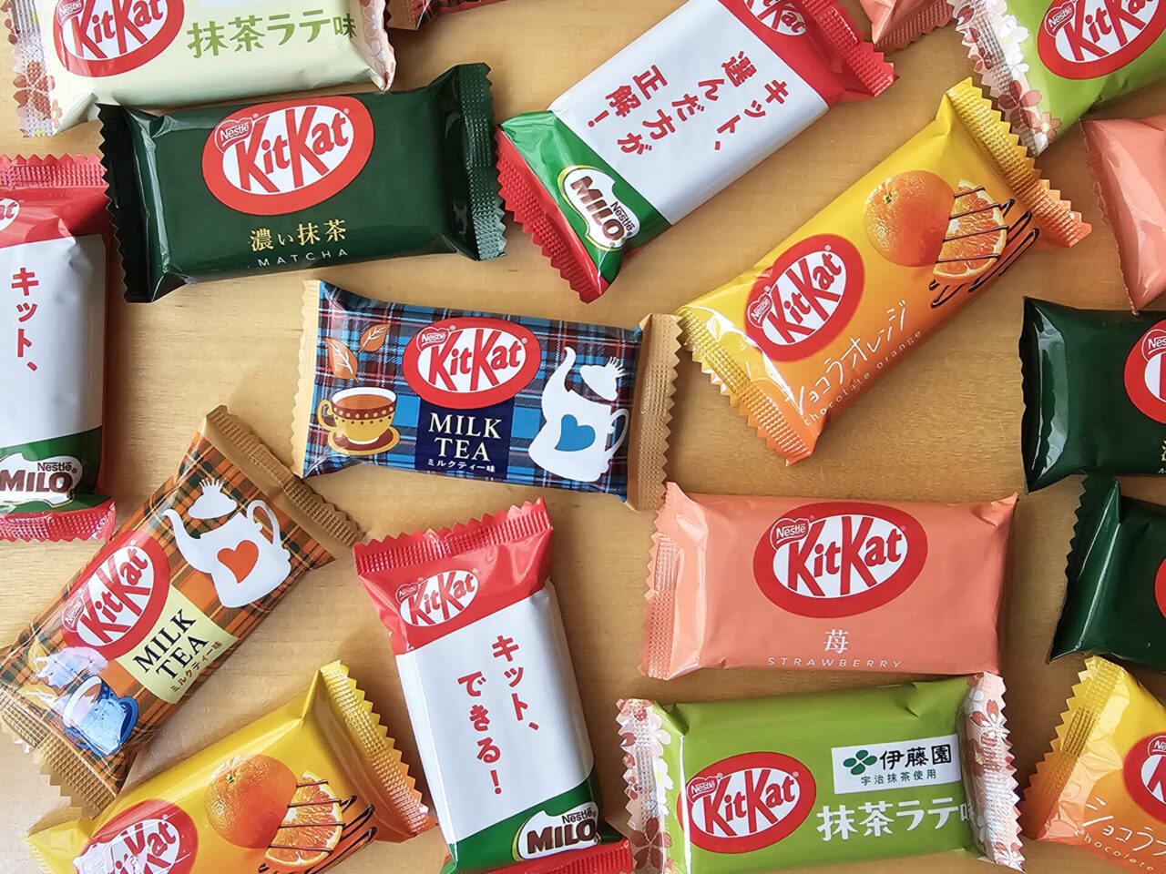 Über 400 Sorten KitKats Auswahl